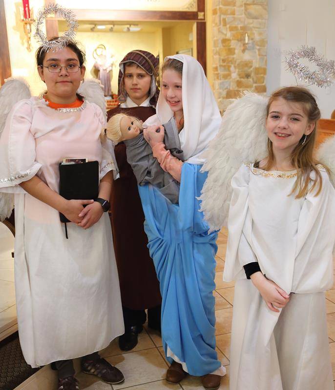 Students in the faith formation program at Immaculate Conception Church Forest City presented a Christmas play Dec. 17 following the 9 a.m. Mass. (Photos by Giuliana Polinari Riley | Catholic News Herald)