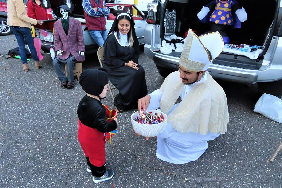 St. Philip the Apostle Church had it's first 'Trunk or Treat' celebration on Sunday, Oct. 31,with lots of car and vans filed with goodies.
