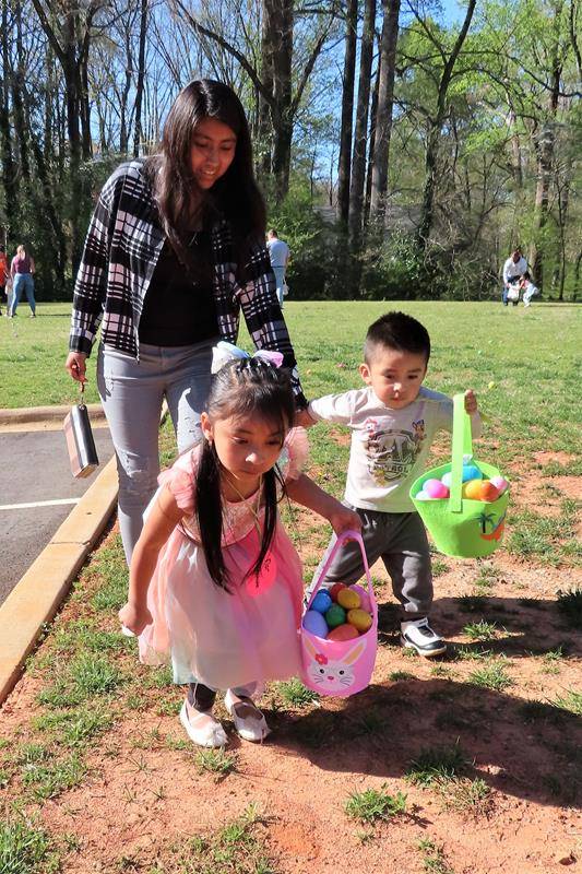 St. Philip the Apostle Church in Statesville resumed its annual Easter Egg hunt on Palm Sunday, April 10. (Photos by Connie Ries)