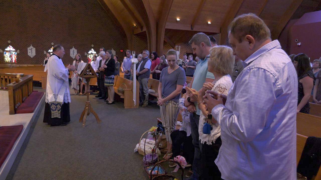 St Thomas Aquinas Basket Blessing.
