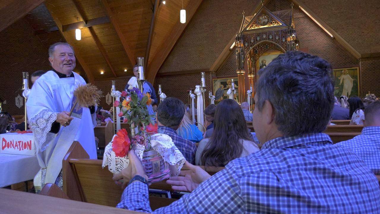St Thomas Aquinas Basket Blessing.