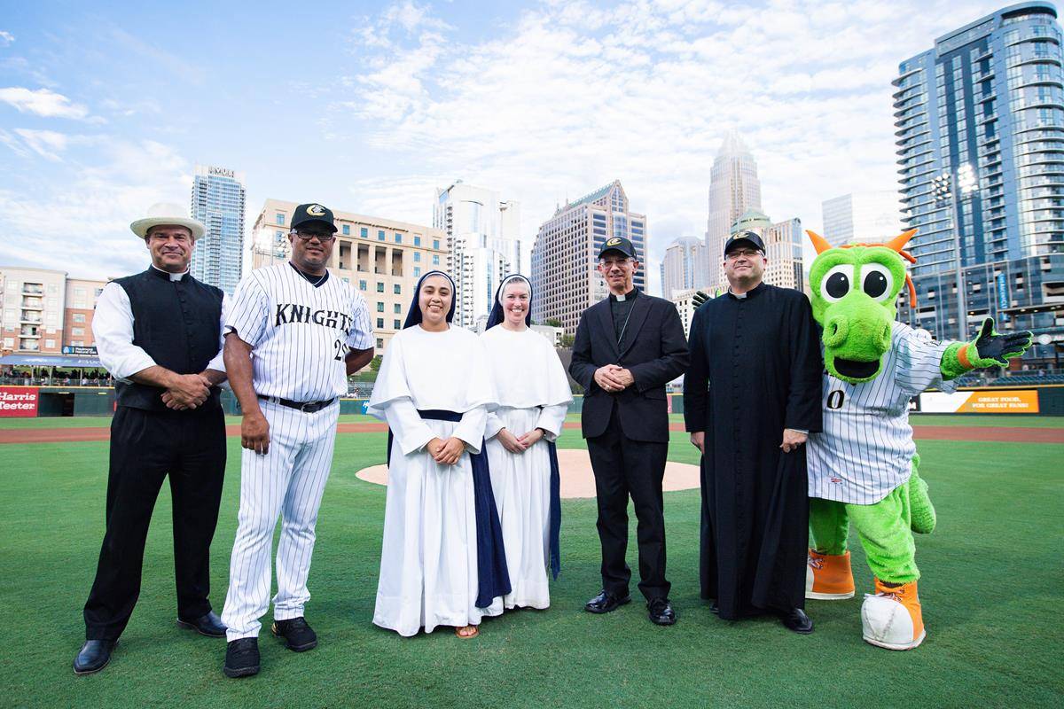 Catholic night at the Charlotte Knights