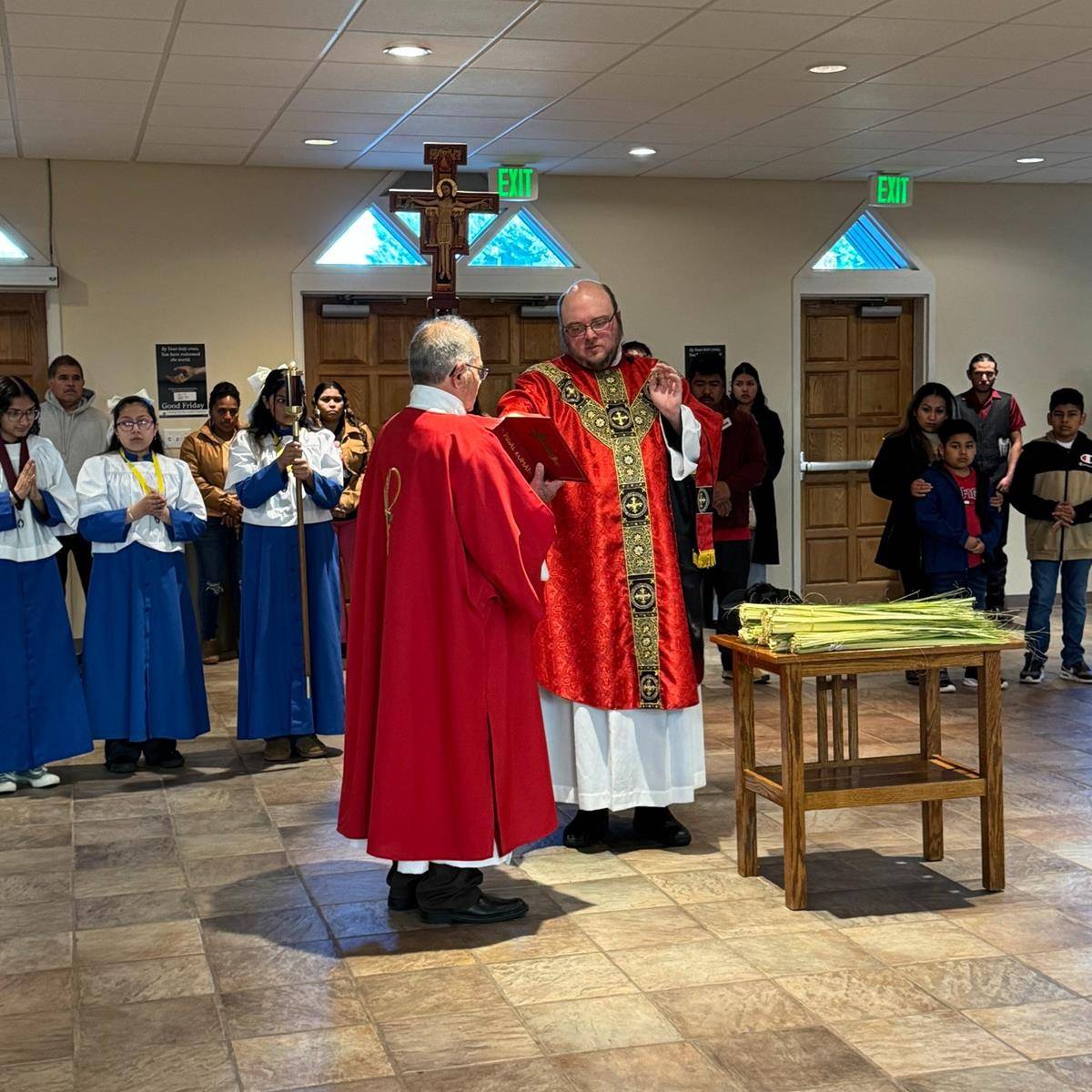 Palm Sunday Mass celebrated at Our Lady of Mercy in Winston-Salem. (Photo provided)