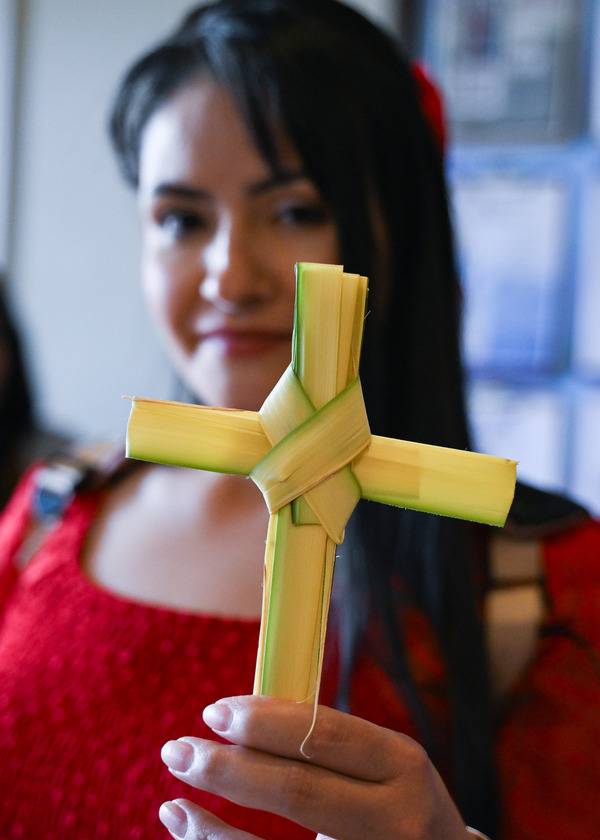 Palm Sunday at Sacred Heart Church in Salisbury. (Troy C. Hull)